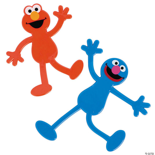 4 1/4" x 4 1/2" Sesame Street Elmo Grover Bendables - 12 Pc. | USA Decoration®