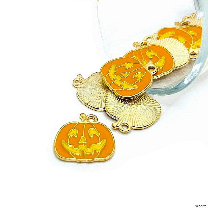 20 Piece(s): 20 Pcs Halloween Pumpkin Charms | USA Decoration®