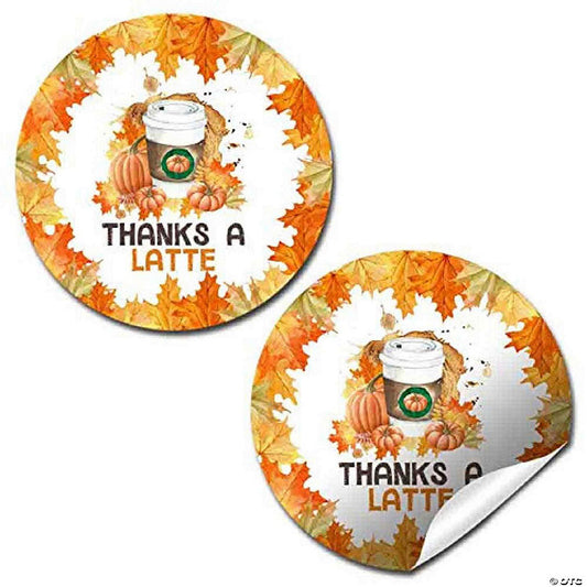 40 Piece(s): AmandaCreation Autumn Pumpkin Spice Envelope Seals 40pc. | USA Decoration®