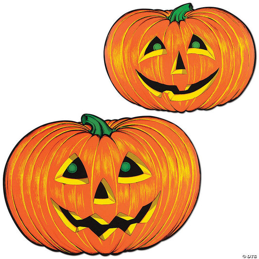 1 Set(s): Beistle - Jack-O-Lantern Faces - 12 Pack | USA Decoration®
