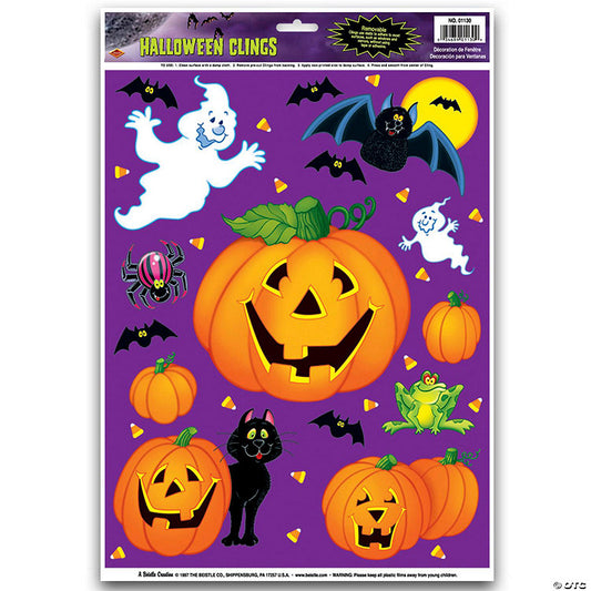 1 Set(s): Beistle - Pumpkin Patch Clings - 12 Pack | USA Decoration®