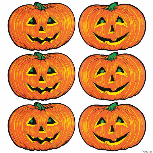 1 Set(s): Beistle - Jack-O-Lantern Cutouts - 12 Pack | USA Decoration®
