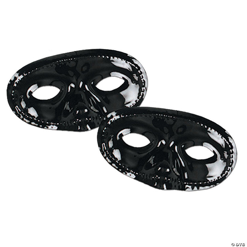 Beistle - Black Half Mask - 24 Pack
