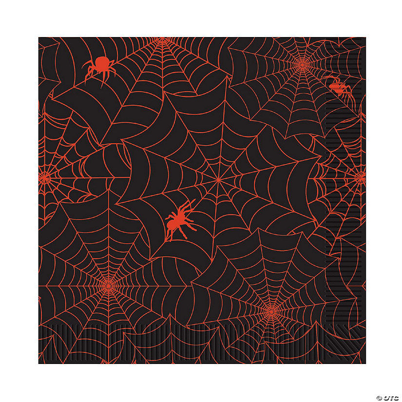 Beistle - Spider Web Luncheon Napkins - 12 Pack | USA Decoration®