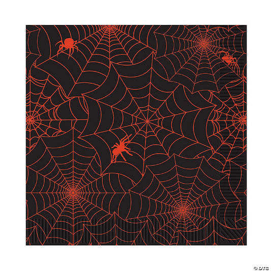 Beistle - Spider Web Luncheon Napkins - 12 Pack | USA Decoration®