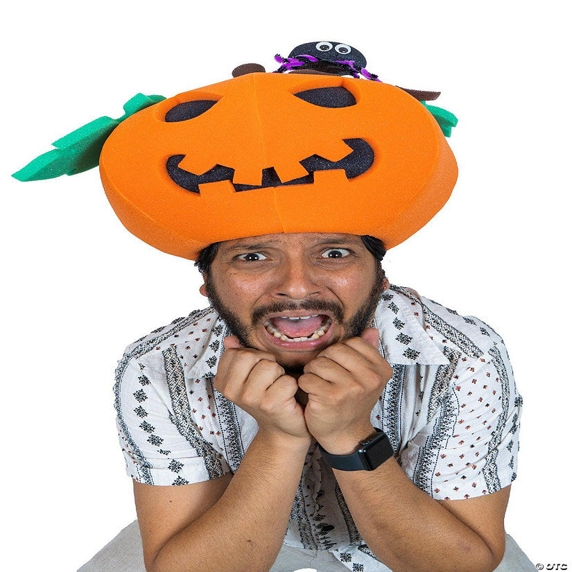 1 Piece(s): Foam Party Hats Jack o Lantern Hat - Photo Booth Prop - Party Favors -Halloween - Crazy Hat Day | USA Decoration®