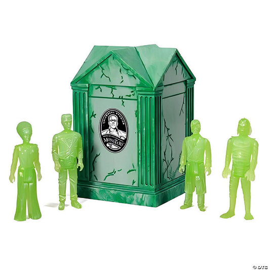 Universal Monsters Haunted Crypt (Glow In The Dark Edition) ReAction Figure Set | USA Decoration®