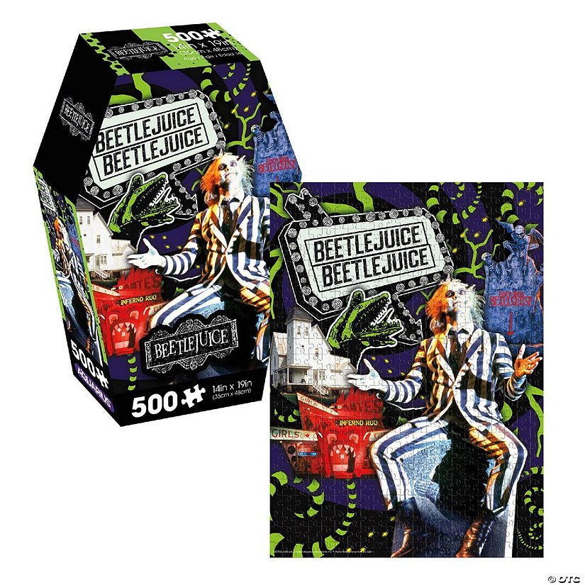 Beetlejuice Coffin Box 500 Piece Jigsaw Puzzle | USA Decoration®