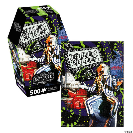 Beetlejuice Coffin Box 500 Piece Jigsaw Puzzle | USA Decoration®