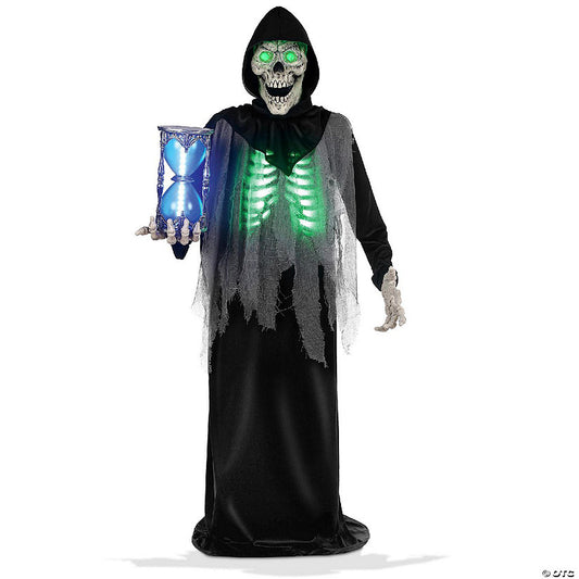 BOO BOX Halloween Animatronic Grim Reaper Outdoor Decoration, Sound and Motion Activated | USA Decoration®