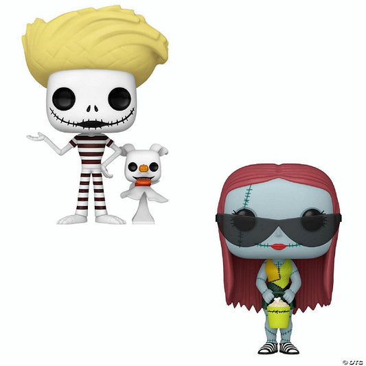 1 Piece(s): Funko Pop! 2 Pack Nightmare Before Christmas - Jack with Zero (Beach) & Sally with Glasses (Beach) #1470 #1469 | USA Decoration®