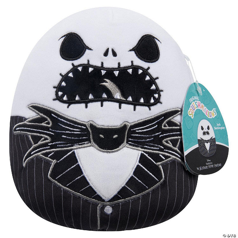 Squishmallows 8" Angry Jack Skellington - Nightmare Before Christmas - Official Kellytoy -Stuffed Animal Toy | USA Decoration®