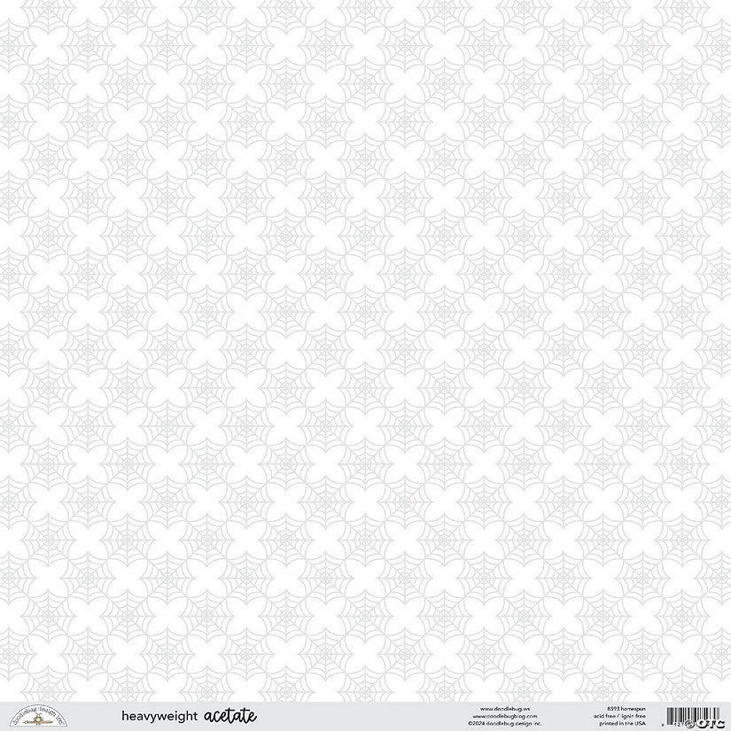 25 Piece(s): Doodlebug Heavyweight Acetate 12"X12"-Homespun, Hey Pumpkin | USA Decoration®