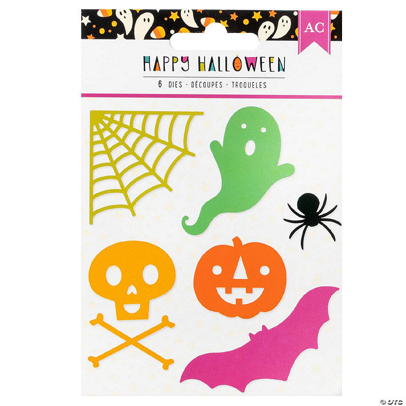 1 Piece(s): American Crafts Happy Halloween Metal Die Set-6/Pkg | USA Decoration®