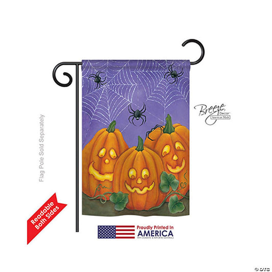 1 Set(s): Breeze Decor Halloween 3 Pumpkins 2-Side | USA Decoration®