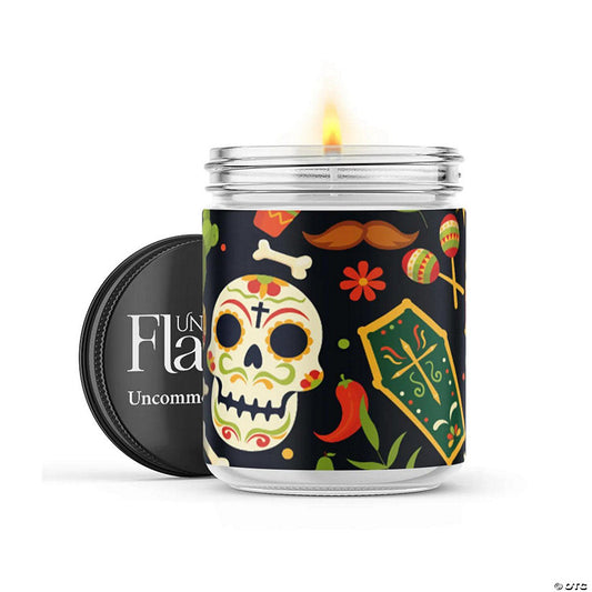 1 Piece(s): Día De Los Muertos - 22-oz Candle Jar - Vanilla Pumpkin Marshmallow - Uncommon Flame | USA Decoration®
