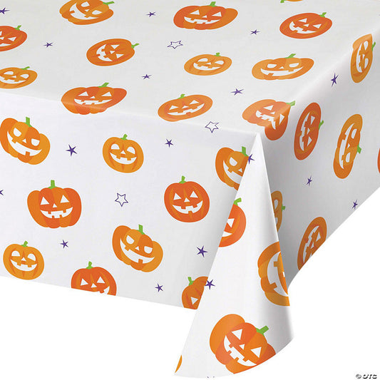 3 Piece(s): Creative Converting Halloween Pumpkins Paper Tablecloths, 3 ct | USA Decoration®