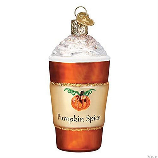 1 Piece(s): Old World Christmas Glass Blown Ornament, Pumpkin Spice Latte (#32478) | USA Decoration®