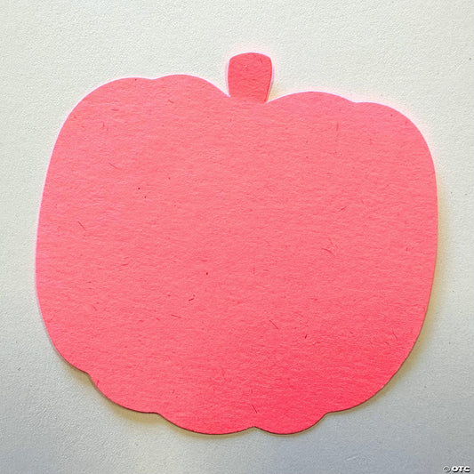 31 Piece(s): Creative Shapes Etc. Small Single Color Construction Paper Craft Cut-out Pretty In Pink O Ween Pumpkin | USA Decoration®