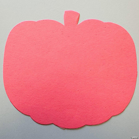 31 Piece(s): Creative Shapes Etc. Large Single Color Construction Paper Craft Cut-out Pretty In Pink O Ween Pumpkin | USA Decoration®