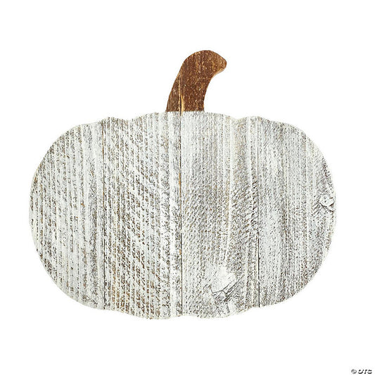 1 Piece(s): Rustic Farmhouse Fall Harvest 12" Reclaimed Wood Pumpkin | USA Decoration®