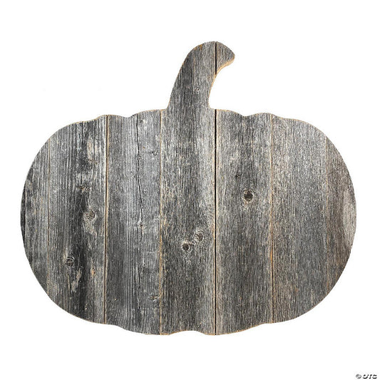 1 Piece(s): Rustic Farmhouse Fall Harvest 18" Reclaimed Wood Pumpkin | USA Decoration®