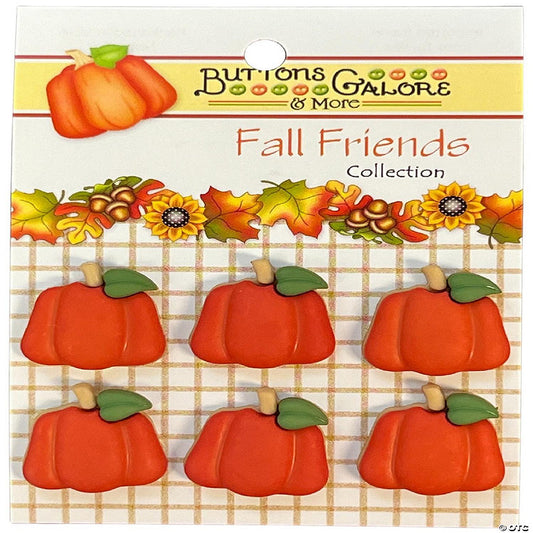 1 Piece(s): Buttons Galore Button Theme Pack-Pumpkins | USA Decoration®