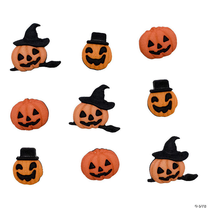 1 Piece(s): Buttons Galore Button Theme Pack-Carved Pumpkins | USA Decoration®