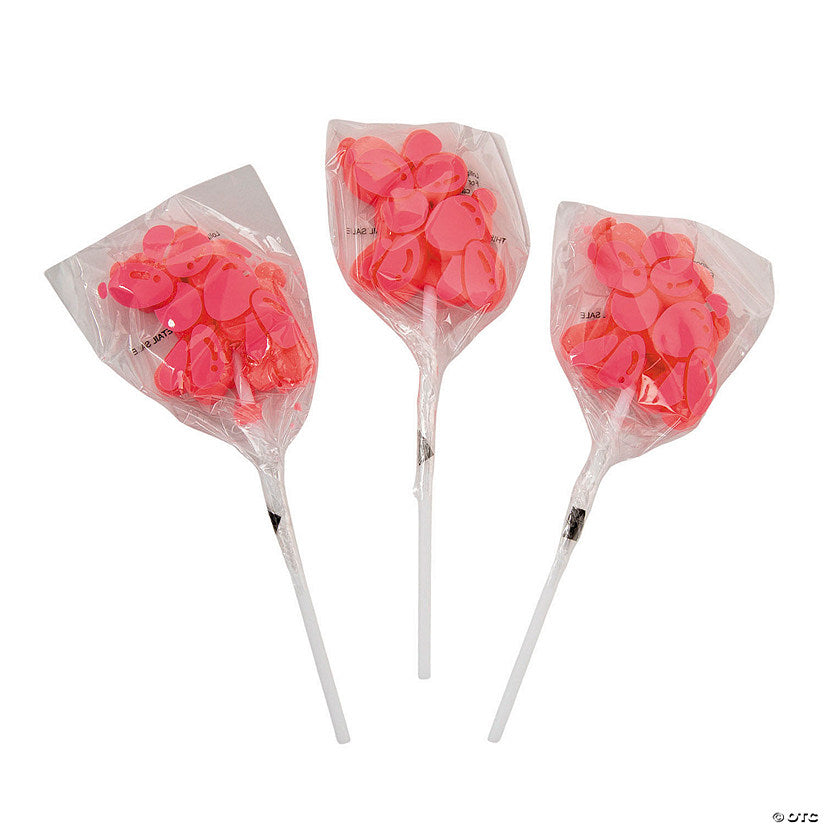 3 3/4" Balloon Dog Strawberry-Flavored Lollipops - 12 Pc. | USA Decoration®