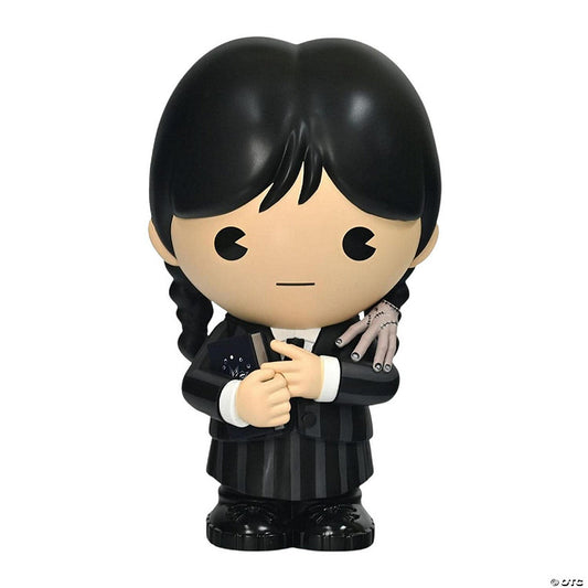 The Addams Family Wednesday With Thing 8 Inch PVC Figural Bank | USA Decoration®
