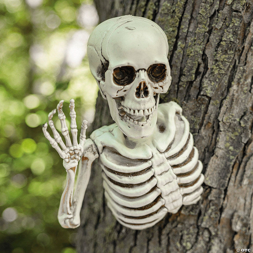 10 3/4" Hanging Waving Outdoor Skeleton Creeper Halloween Decoration | USA Decoration®