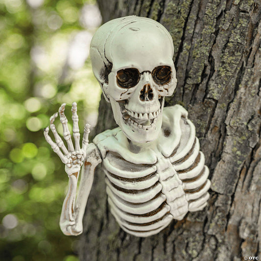 10 3/4" Hanging Waving Outdoor Skeleton Creeper Halloween Decoration | USA Decoration®