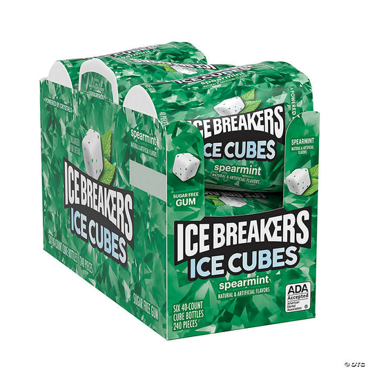 19.44 oz. Ice Breakers Ice Cubes Spearmint Flavored Gum - 6 Pc. | USA Decoration®