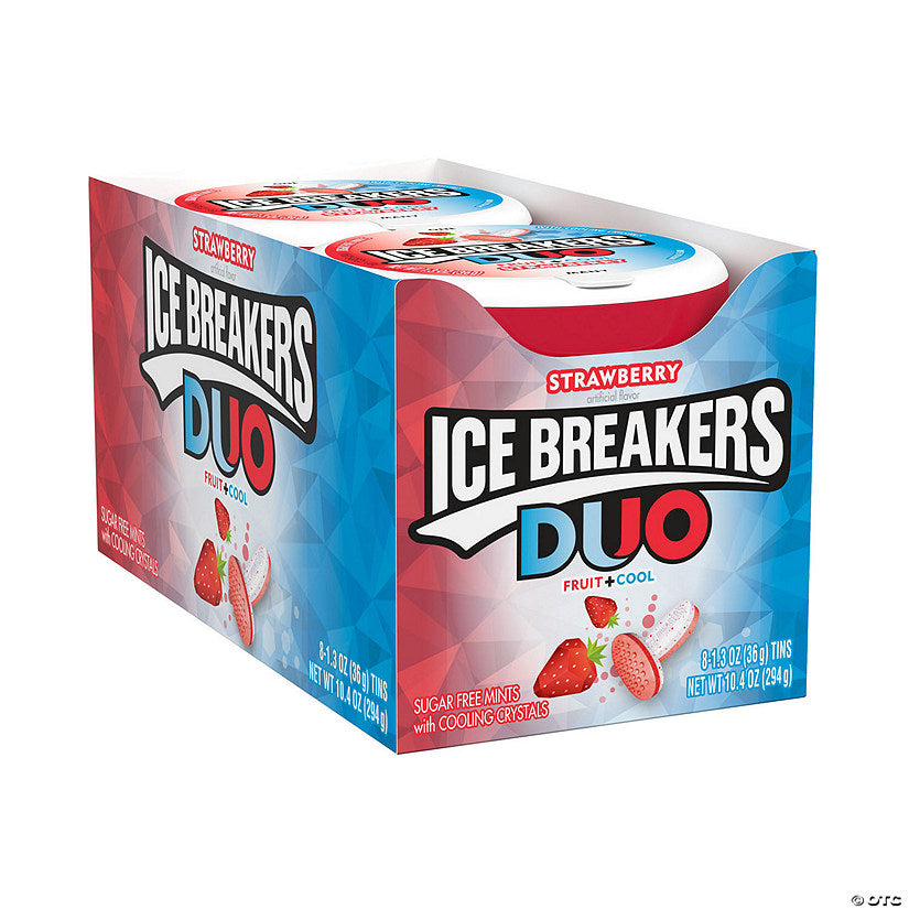 10.4 oz. Ice Breakers Duo Strawberry & Mint Flavored Candy - 8 Pc. | USA Decoration®