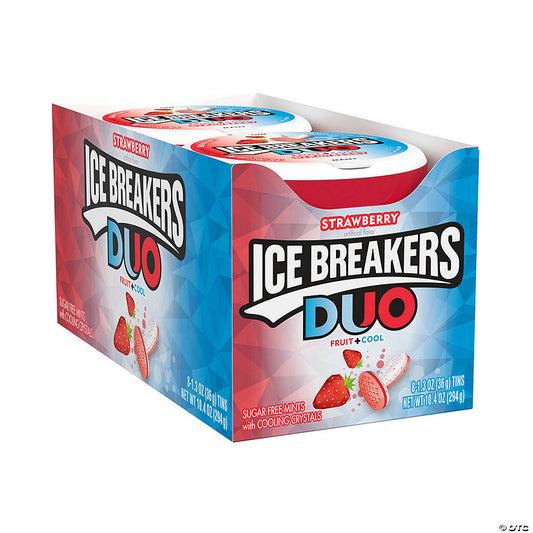 10.4 oz. Ice Breakers Duo Strawberry & Mint Flavored Candy - 8 Pc. | USA Decoration®