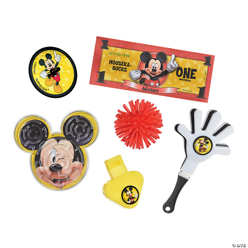 11 3/4" x 8 3/4" Disney’s Mickey Mouse Party Favor Pack Assortment - 48 Pc. | USA Decoration®