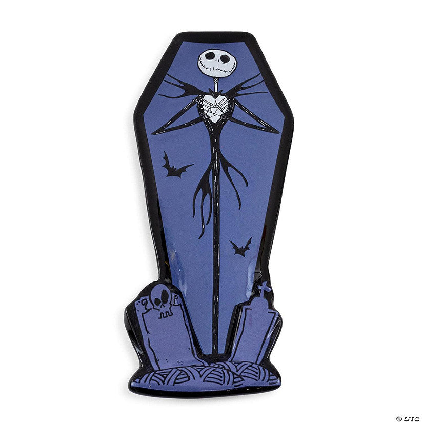 Disney The Nightmare Before Christmas Jack Coffin Sculpted Ceramic Spoon Rest | USA Decoration®