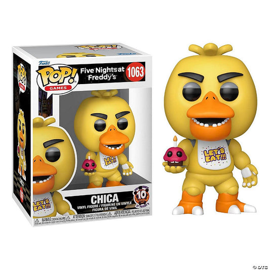 1 Piece(s): Five Nights at Freddy's Funko POP 10th Anniversary Chica | USA Decoration®