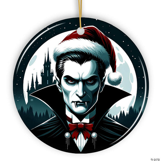 Midnight Terror Dracula Ornament, Sinister Holiday Keepsake and Halloween Tree Decor (Version 2), OrnamentallyYou | USA Decoration®