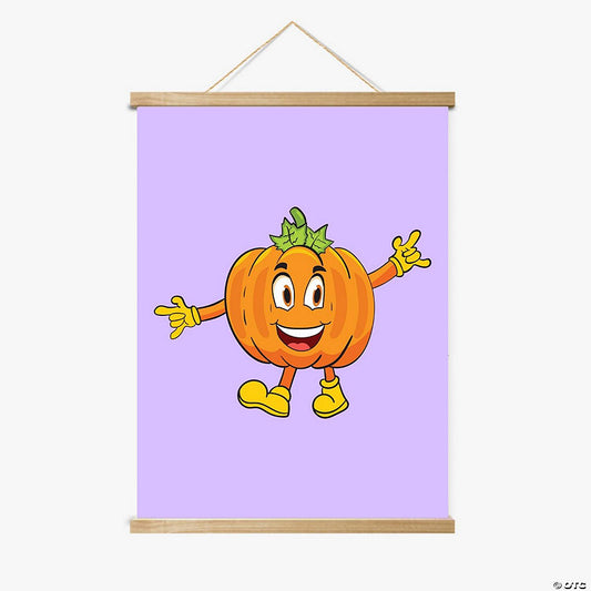 1 Piece(s): Patrick the Pumpkin Magnetic Wood Frame Hanger by Dancing Littles Jungle | USA Decoration®