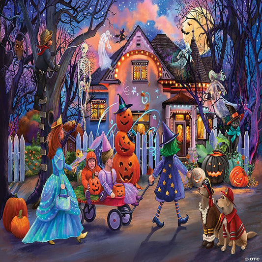 1 Set(s): Sunsout Halloween Trick or Treat 1000 pc Jigsaw Puzzle | USA Decoration®