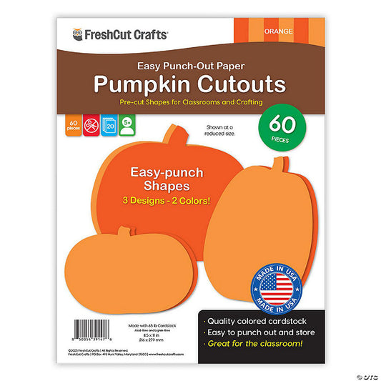 1 Count: FreshCut Crafts Pumpkin Cutouts | USA Decoration®
