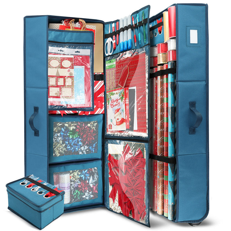 14" H x 40" W x 12" D Christmas 2 Piece Storage Set