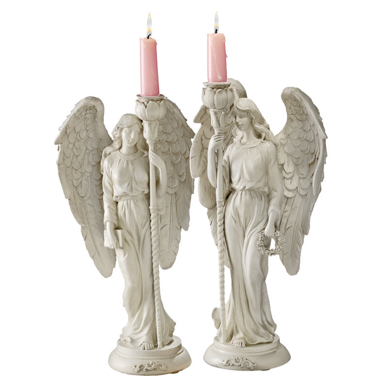 14'' H Resin Tabletop Candlestick