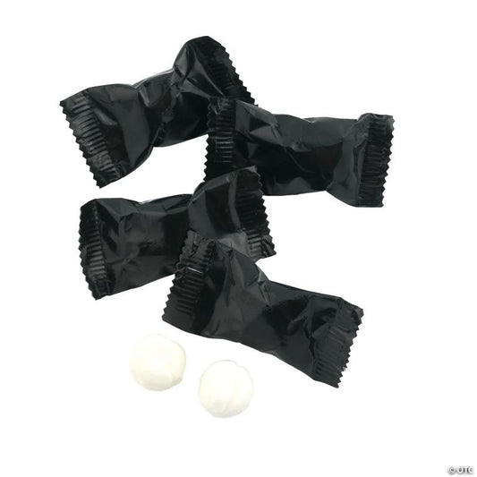 14 oz. Solid Black Classic Buttermints Candy - 108 Pc.