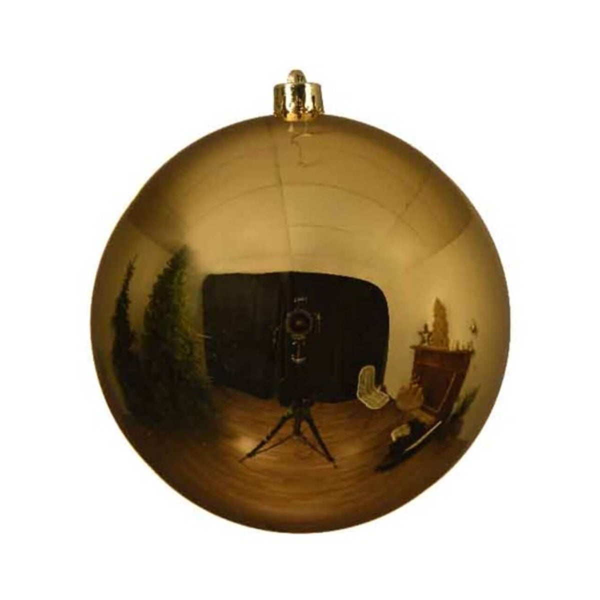 5.5" Light Gold Shatterproof Ornament