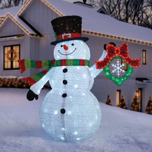 Member's Mark 6' Pre-Lit Pop-up Twinkling Snowman | USA Decoration®
