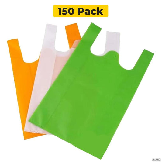 150 Pack Best Non Woven Tote Bag for Your Packaging Tote Bags  11.5 x22 x6.5 2d
