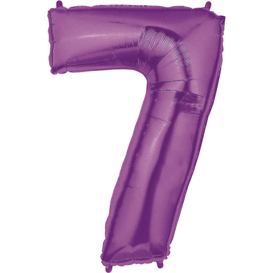 40 inch NUMBER 7 - PURPLE MEGALOON | USA Decoration®