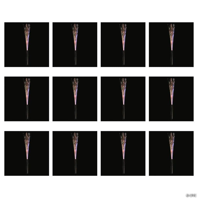 15" Bulk 48 Pc. Lighted Multi-Setting Fiber Optic Plastic Wands